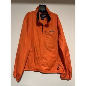 Polo Sport Ralph Lauren Windbreaker Pullover Jacket XL Mens Vintage Orange Logo